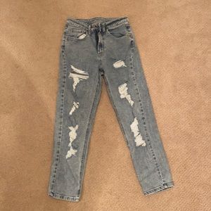Target ripped mom jeans (2) never worn